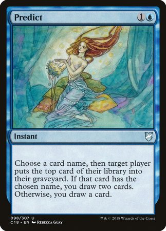 Predict [Commander 2018] | Good Games Cannington