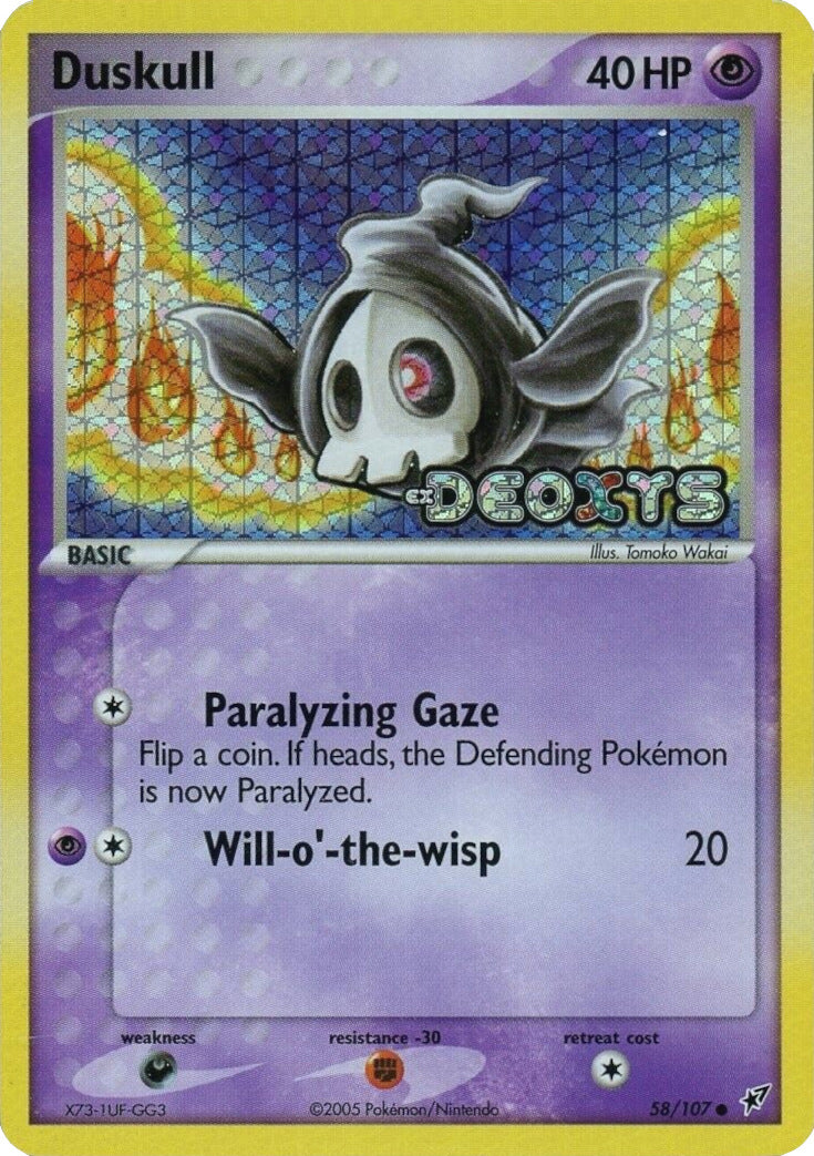 Duskull (58/107) (Stamped) [EX: Deoxys] | Good Games Cannington