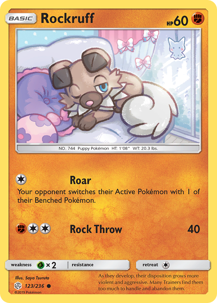 Rockruff (123/236) [Sun & Moon: Cosmic Eclipse] | Good Games Cannington