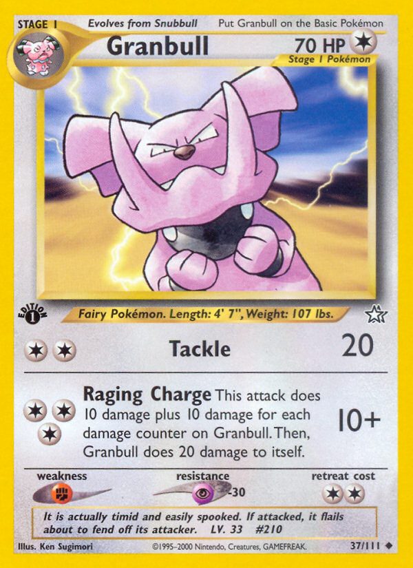 Granbull (37/111) [Neo Genesis 1st Edition] | Good Games Cannington