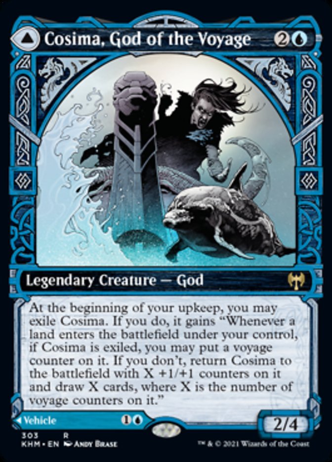 Cosima, God of the Voyage // The Omenkeel (Showcase) [Kaldheim] | Good Games Cannington