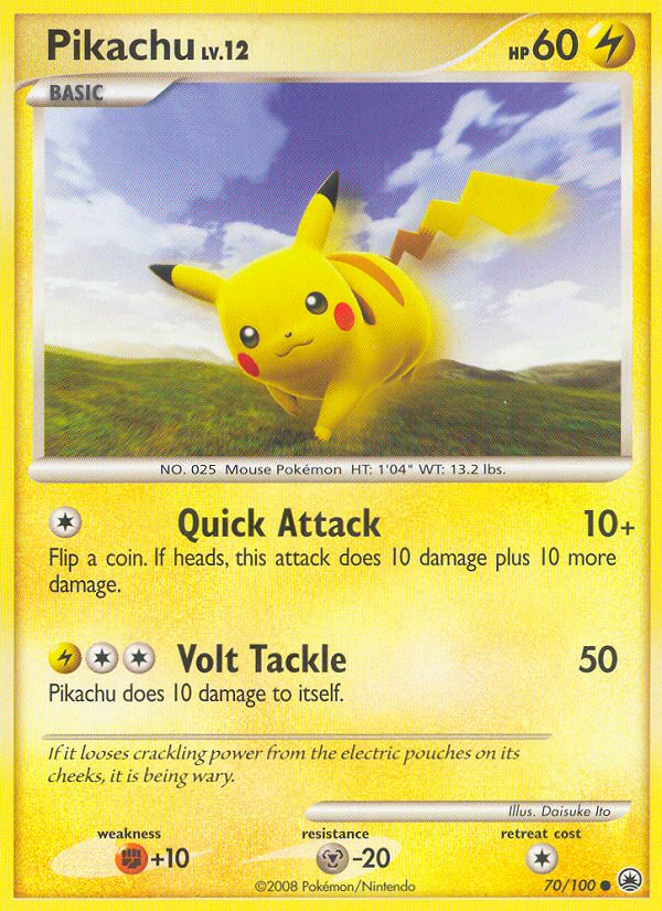 Pikachu (70/100) [Diamond & Pearl: Majestic Dawn] | Good Games Cannington
