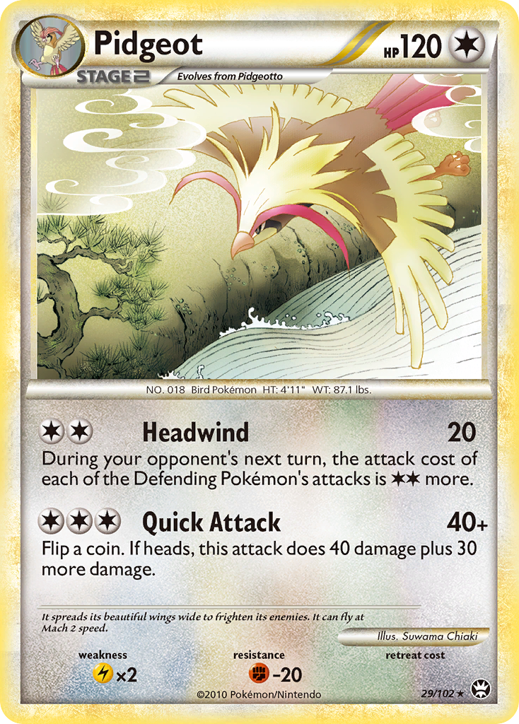 Pidgeot (29/102) [HeartGold & SoulSilver: Triumphant] | Good Games Cannington