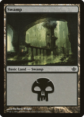 Swamp (63) [Duel Decks: Garruk vs. Liliana] | Good Games Cannington