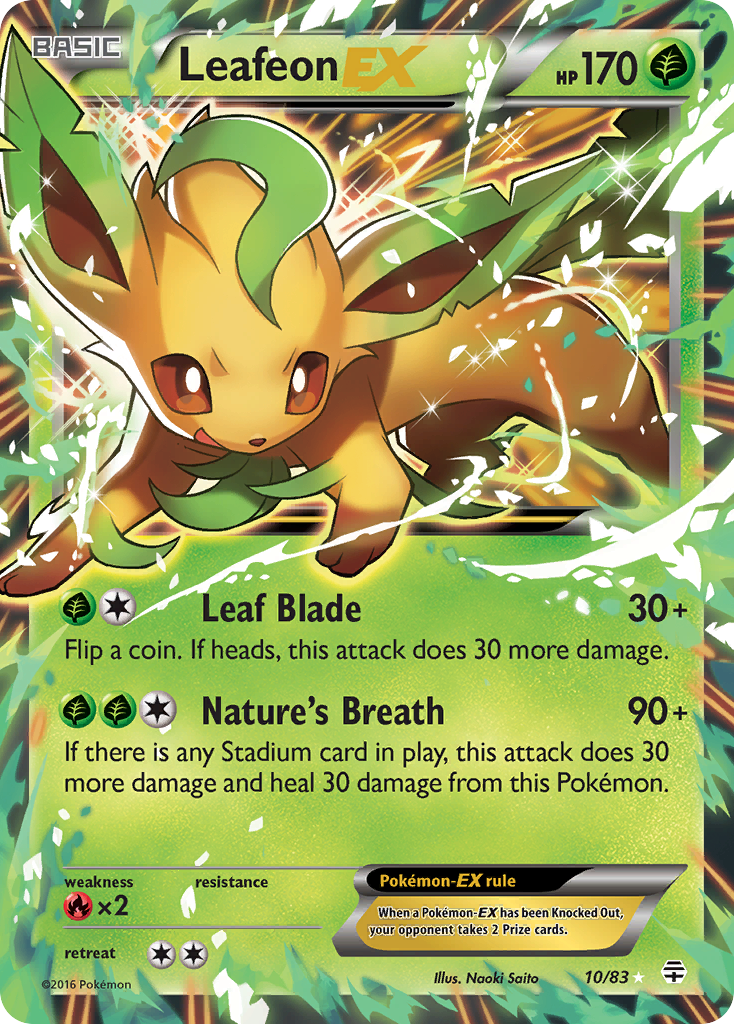 Leafeon EX (10/83) [XY: Generations] | Good Games Cannington