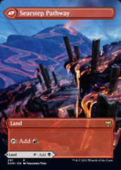 Blightstep Pathway // Searstep Pathway (Borderless Alternate Art) [Kaldheim] | Good Games Cannington