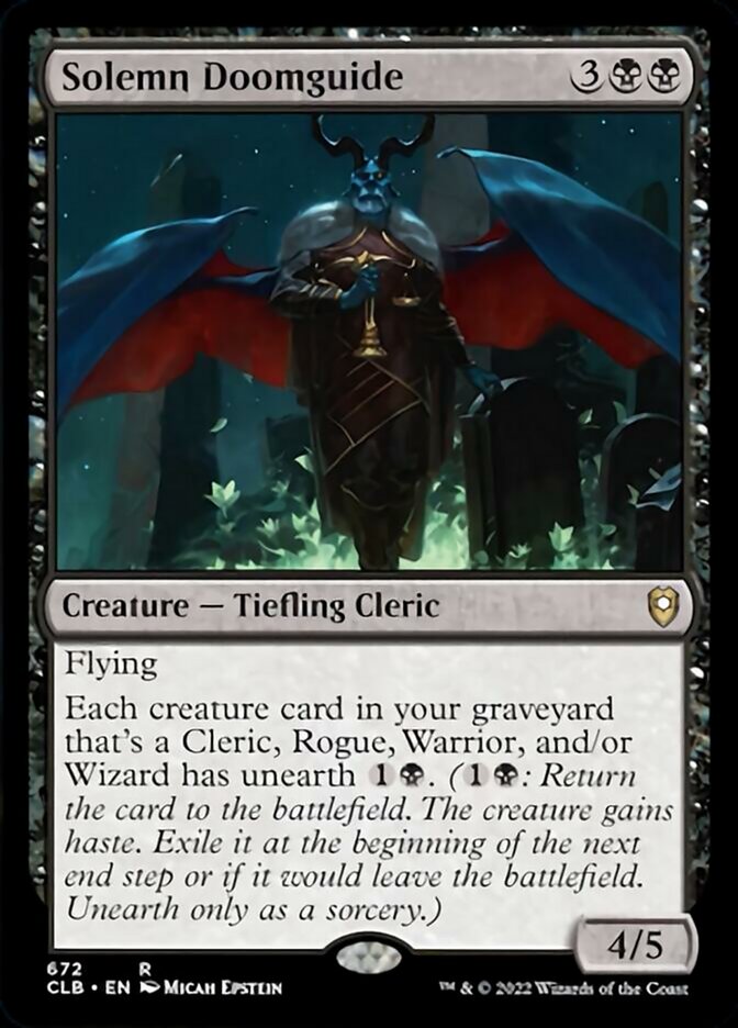 Solemn Doomguide [Commander Legends: Battle for Baldur's Gate] | Good Games Cannington