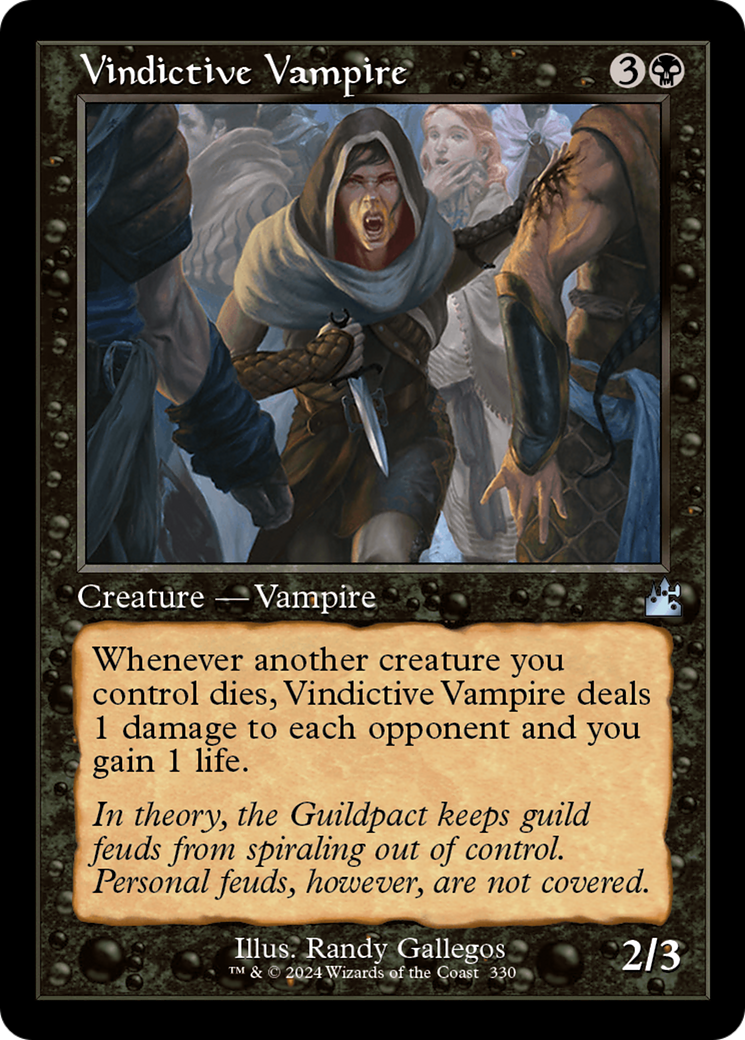 Vindictive Vampire (Retro Frame) [Ravnica Remastered] | Good Games Cannington