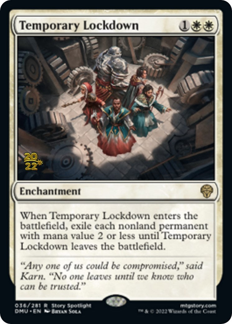 Temporary Lockdown [Dominaria United Prerelease Promos] | Good Games Cannington
