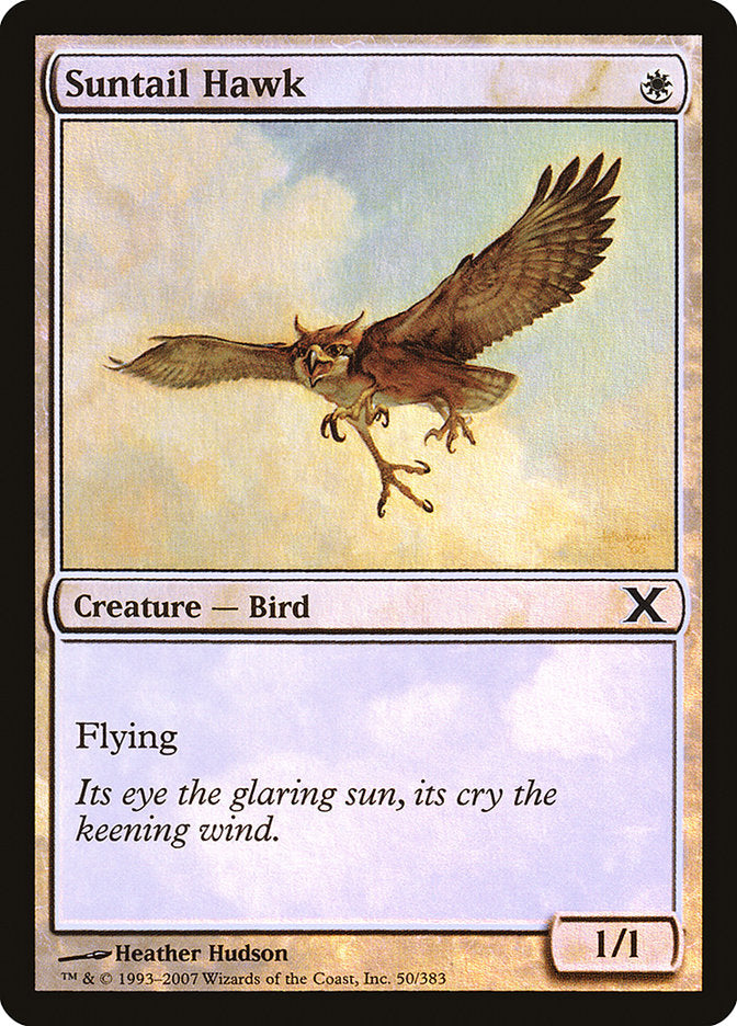 Suntail Hawk (Premium Foil) [Tenth Edition] | Good Games Cannington