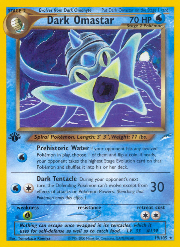 Dark Omastar (19/105) [Neo Destiny 1st Edition] | Good Games Cannington