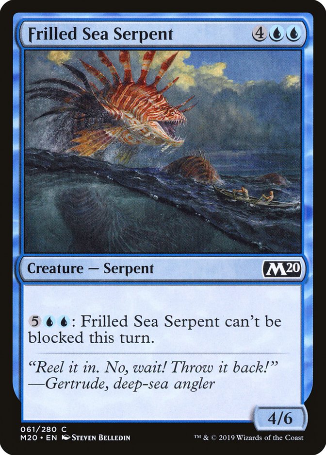 Frilled Sea Serpent [Core Set 2020] | Good Games Cannington