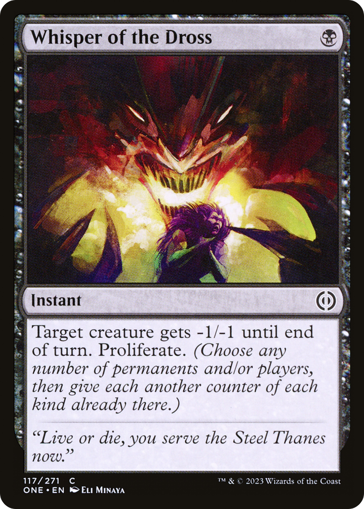 Whisper of the Dross [Phyrexia: All Will Be One] | Good Games Cannington