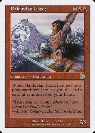 Balduvian Horde [Deckmasters] | Good Games Cannington