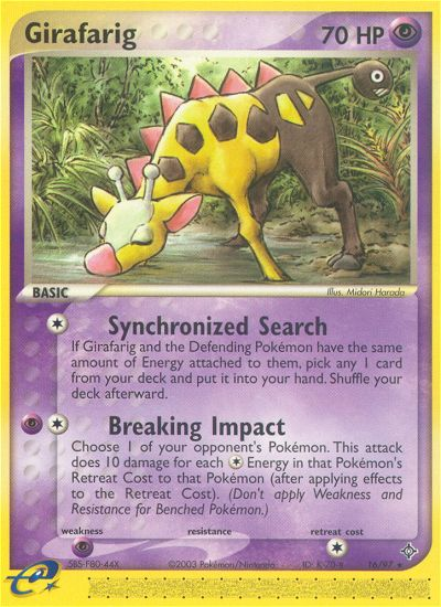 Girafarig (16/97) [EX: Dragon] | Good Games Cannington