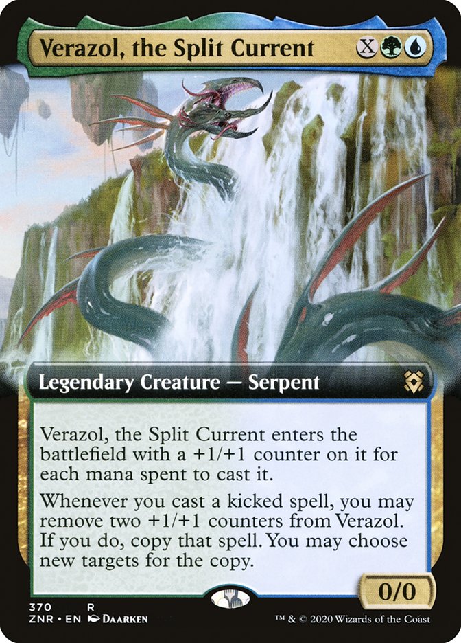 Verazol, the Split Current (Extended Art) [Zendikar Rising] | Good Games Cannington