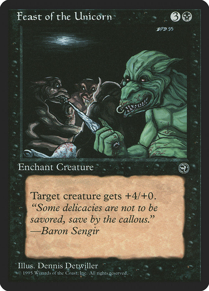 Feast of the Unicorn (Baron Sengir Flavor Text) [Homelands] | Good Games Cannington