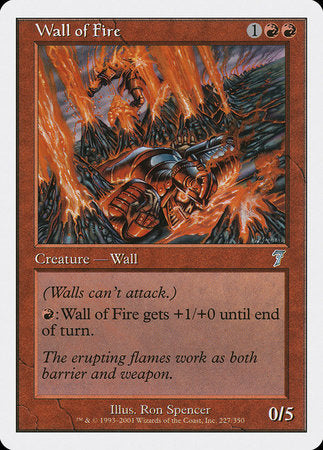 Wall of Fire [Seventh Edition] | Good Games Cannington
