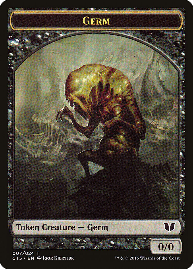 Frog Lizard // Germ Double-Sided Token [Commander 2015 Tokens] | Good Games Cannington
