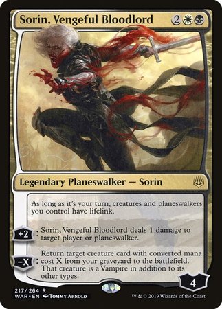 Sorin, Vengeful Bloodlord [War of the Spark] | Good Games Cannington
