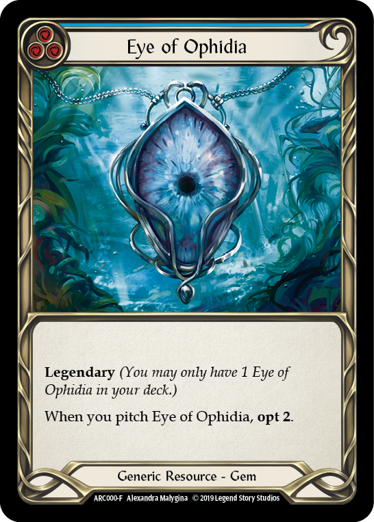 Eye of Ophidia [ARC000-F] 1st Edition Cold Foil | Good Games Cannington