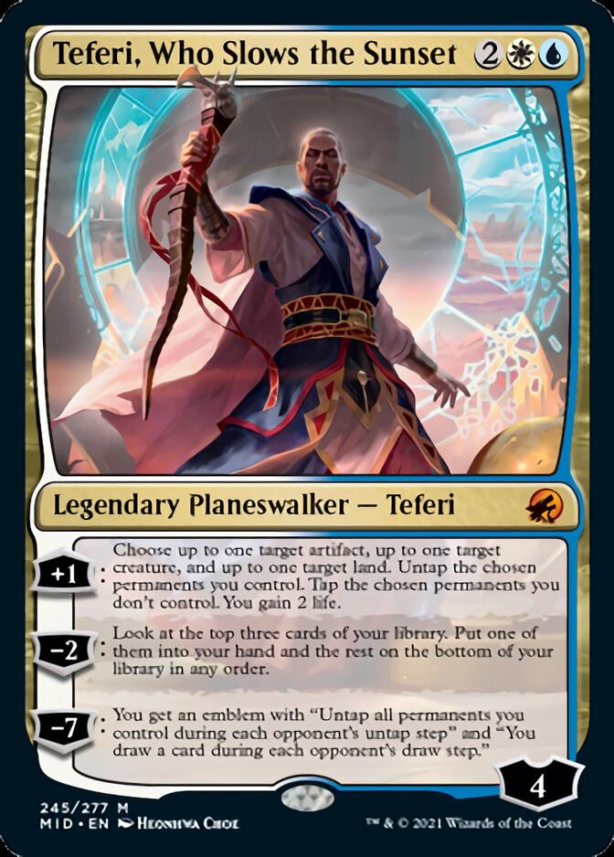 Teferi, Who Slows the Sunset [Innistrad: Midnight Hunt] | Good Games Cannington