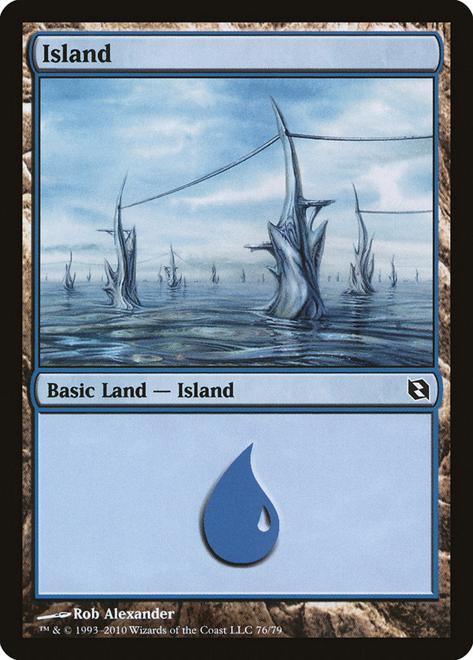 Island (76) [Duel Decks: Elspeth vs. Tezzeret] | Good Games Cannington
