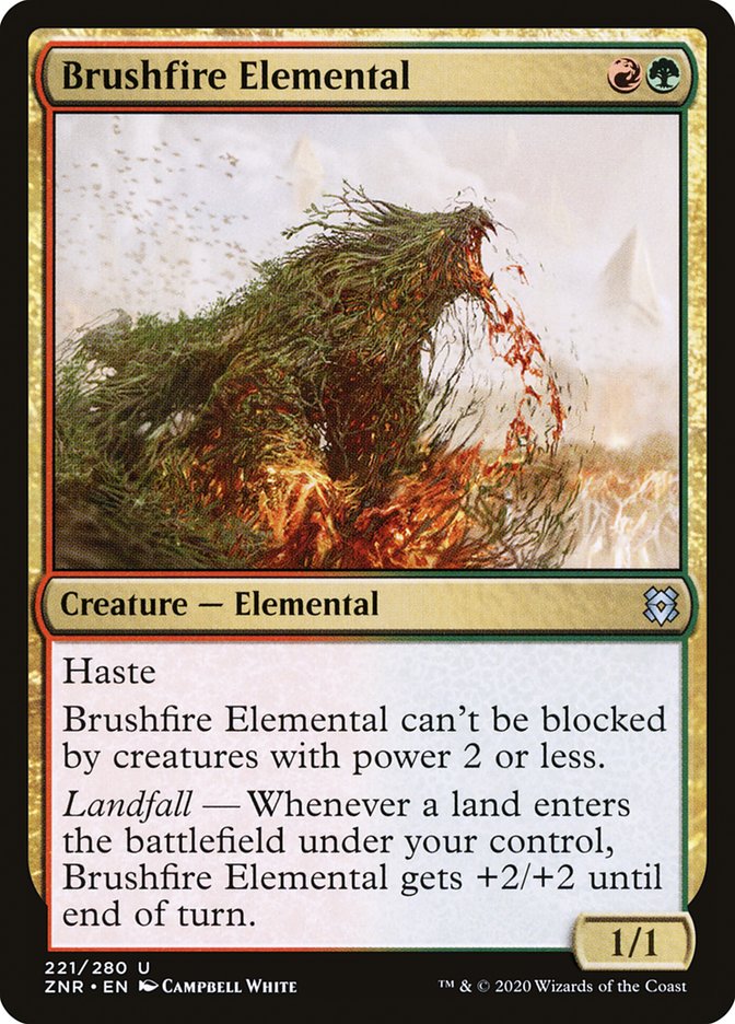 Brushfire Elemental [Zendikar Rising] | Good Games Cannington