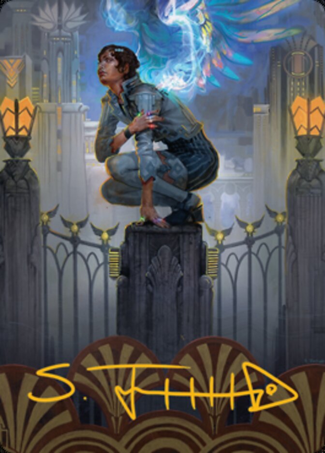 Giada, Font of Hope 2 Art Card (Gold-Stamped Signature) [Streets of New Capenna Art Series] | Good Games Cannington