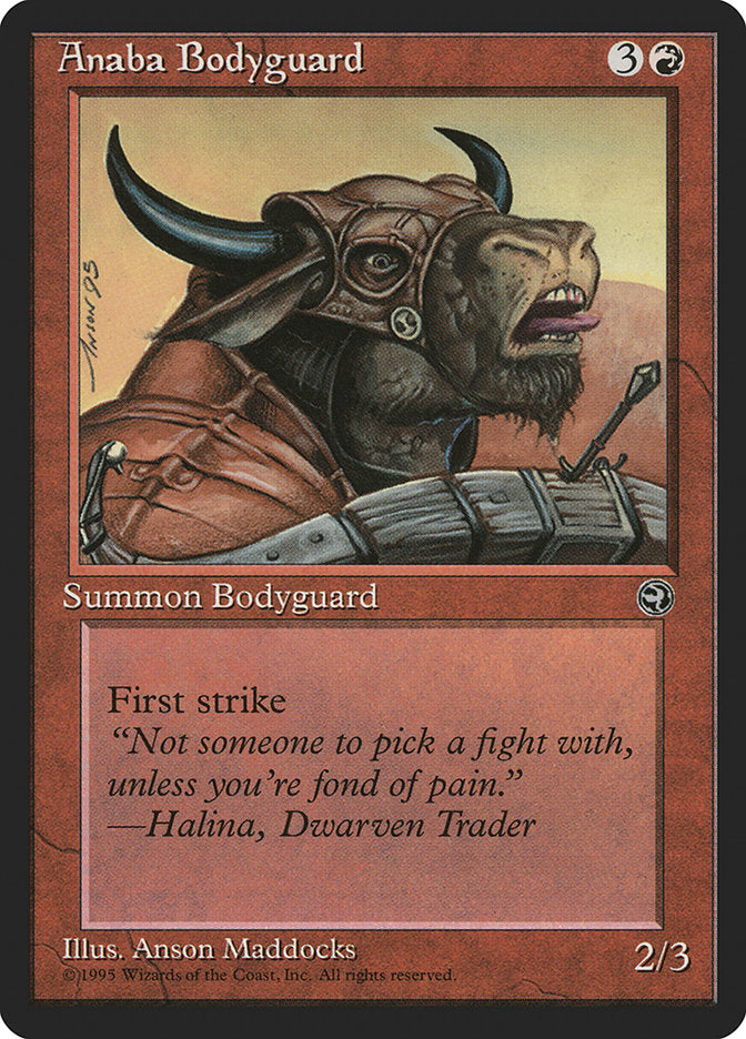 Anaba Bodyguard (Halina Flavor Text) [Homelands] | Good Games Cannington