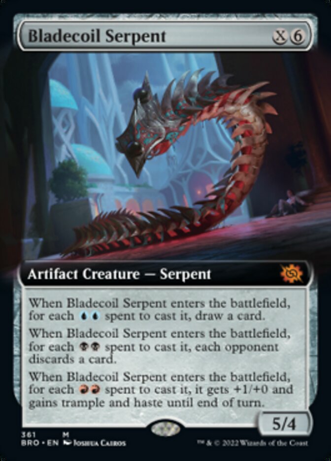 Bladecoil Serpent (Extended Art) [The Brothers' War] | Good Games Cannington