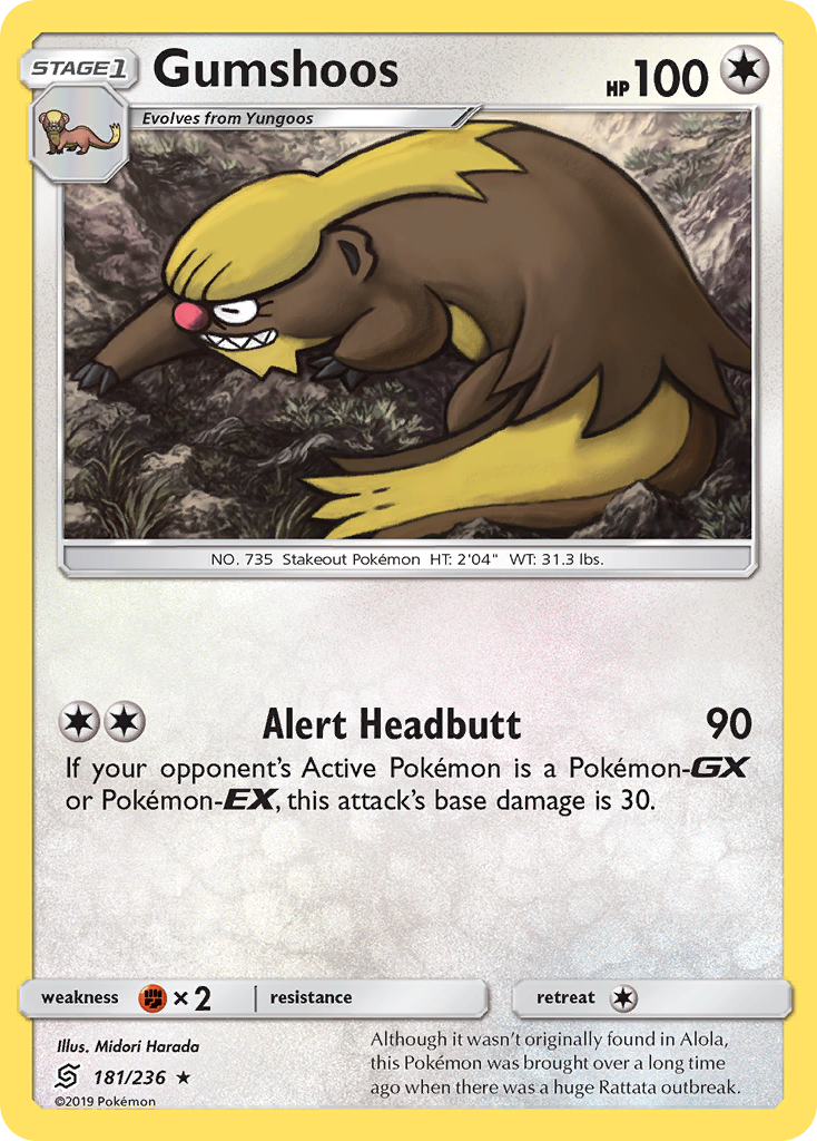 Gumshoos (181/236) [Sun & Moon: Unified Minds] | Good Games Cannington