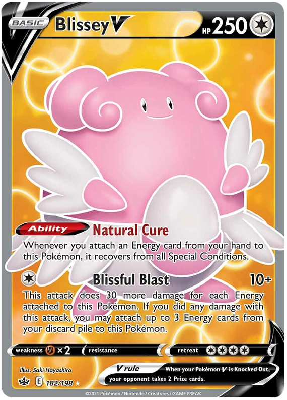 Blissey V (182/198) [Sword & Shield: Chilling Reign] | Good Games Cannington