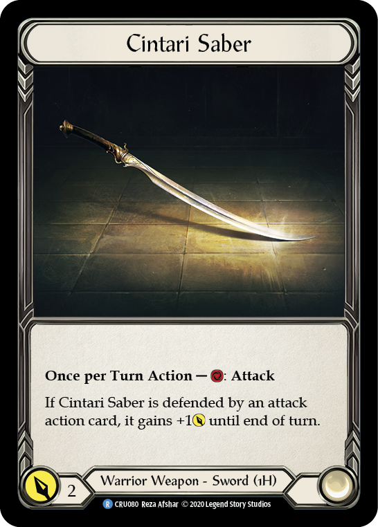 Cintari Saber [CRU080] 1st Edition Normal | Good Games Cannington