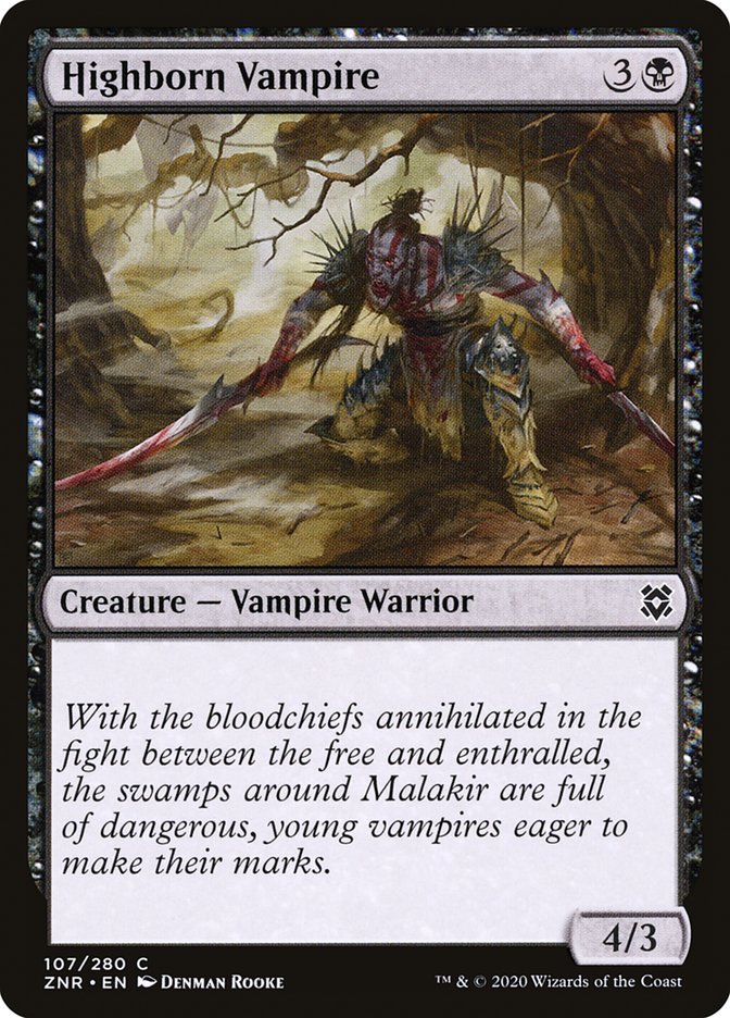 Highborn Vampire [Zendikar Rising] | Good Games Cannington