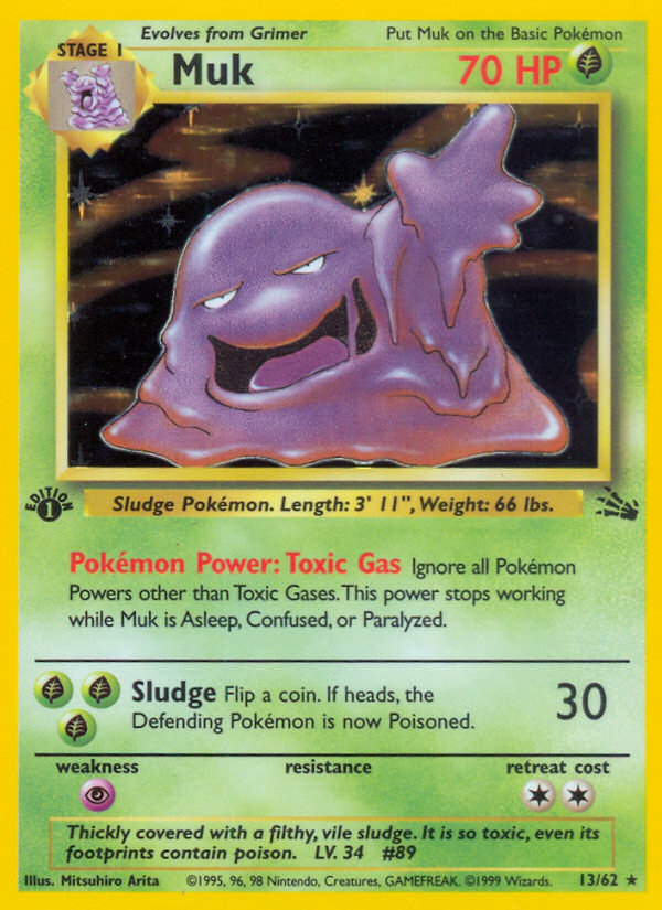 Muk (13/62) [Fossil 1st Edition] | Good Games Cannington