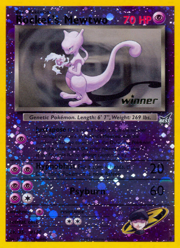 Rocket's Mewtwo (8) [Best of Promos] | Good Games Cannington