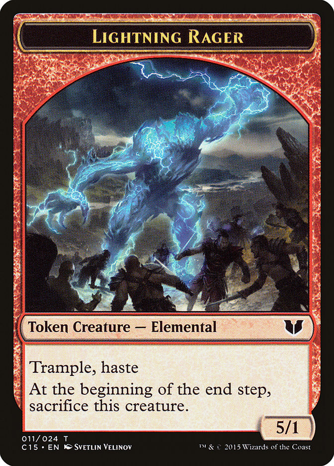 Lightning Rager // Lightning Rager Double-Sided Token [Commander 2015 Tokens] | Good Games Cannington