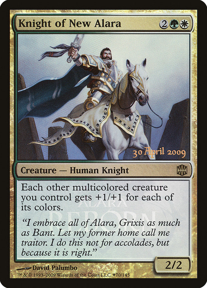 Knight of New Alara (Launch) [Alara Reborn Promos] | Good Games Cannington