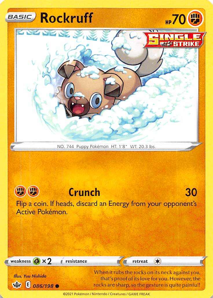 Rockruff (086/198) [Sword & Shield: Chilling Reign] | Good Games Cannington