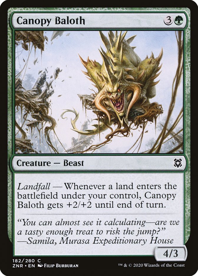 Canopy Baloth [Zendikar Rising] | Good Games Cannington
