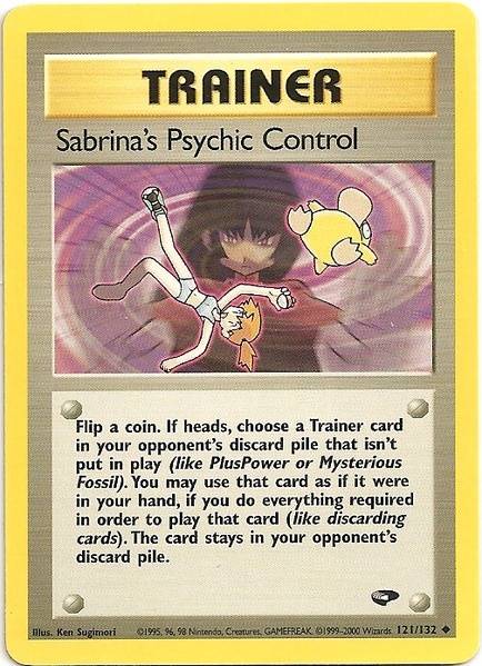 Sabrina's Psychic Control (121/132) [Gym Challenge Unlimited] | Good Games Cannington