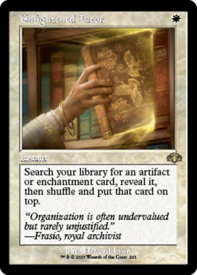 Enlightened Tutor (Retro) [Dominaria Remastered] | Good Games Cannington