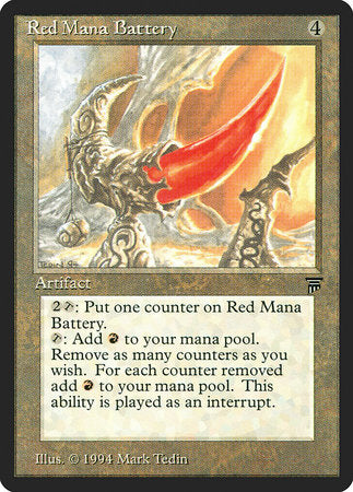 Red Mana Battery [Legends] | Good Games Cannington