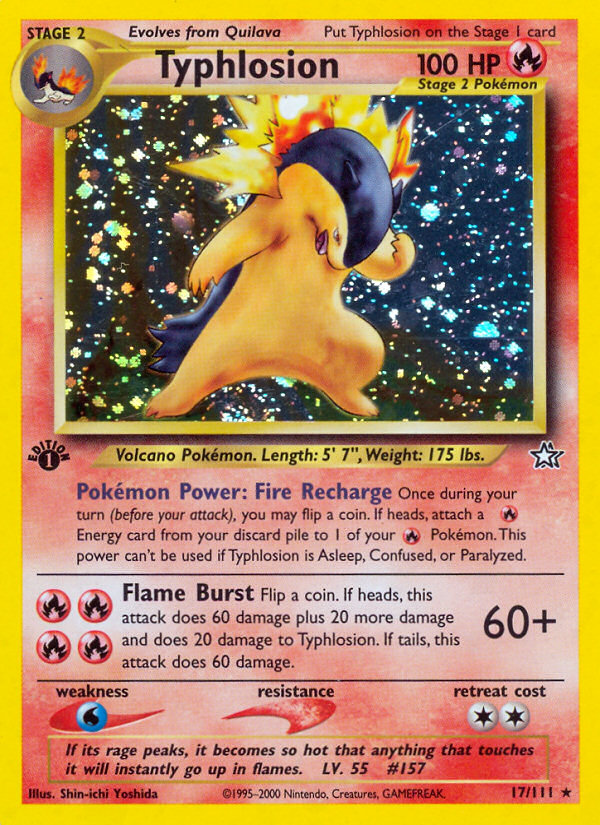 Typhlosion (17/111) [Neo Genesis 1st Edition] | Good Games Cannington