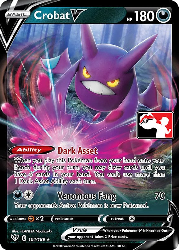 Crobat V (104/189) [Prize Pack Series One] | Good Games Cannington