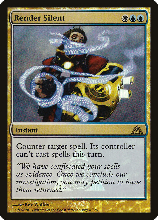 Render Silent (Buy-A-Box) [Dragon's Maze Promos] | Good Games Cannington