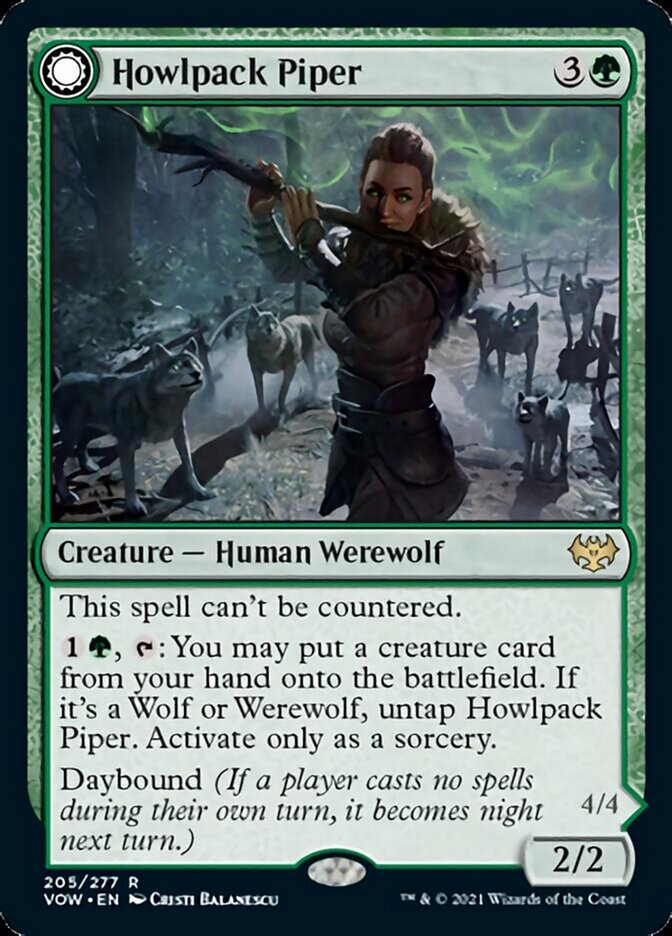Howlpack Piper // Wildsong Howler [Innistrad: Crimson Vow] | Good Games Cannington
