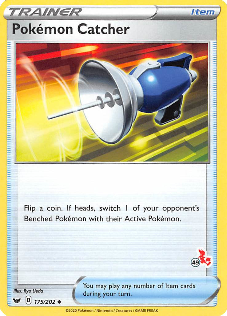 Pokemon Catcher (175/202) (Cinderace Stamp #49) [Battle Academy 2022] | Good Games Cannington