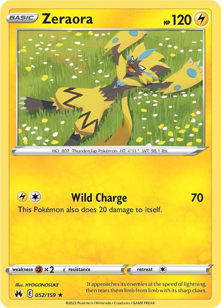 Zeraora (052/159) [Sword & Shield: Crown Zenith] | Good Games Cannington